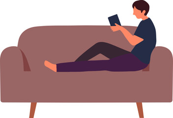 People read books men sitting with textbooks for knowledge or information literature