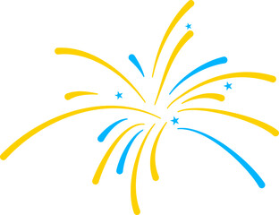 Fototapeta premium colorful firework firecracker cartoon