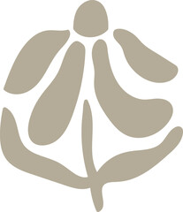 Abstract Floral Shape Illustration