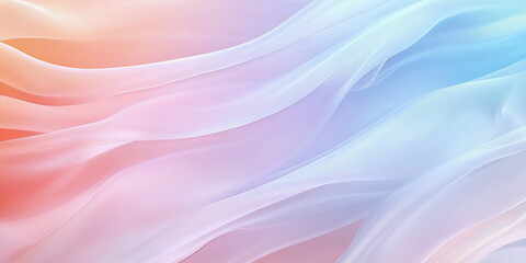 Obraz premium Soft Colorful Flowing Fabrics in Pastel Shades 