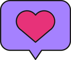 Lined Retro UI Internet Browser love notification