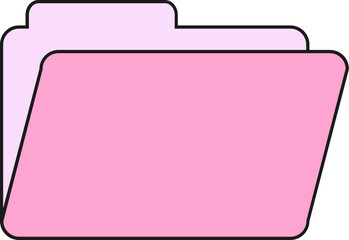 Lined Retro UI File Directory Folder