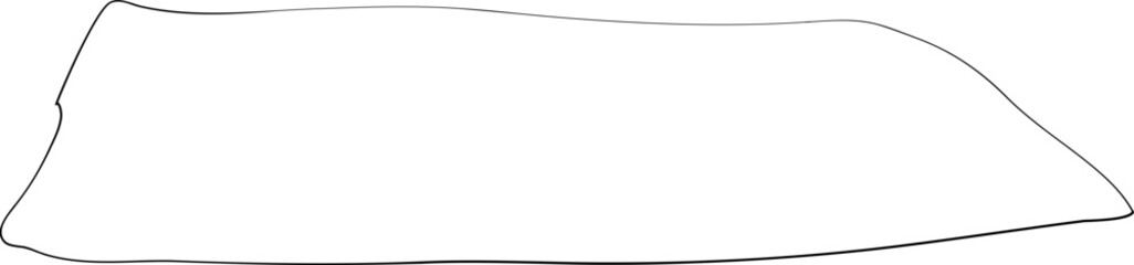 Obraz premium Hand Drawn Abstract Line Geometric Shape Wavy