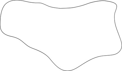 Hand Drawn Abstract Line Geometric Shape Wavy