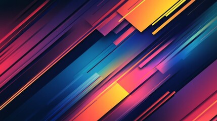 Fototapeta premium Bright lines background. Gradient geometric template wallpaper 