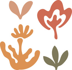 Abstract Botanical Shapes