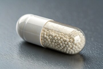 pills on white background