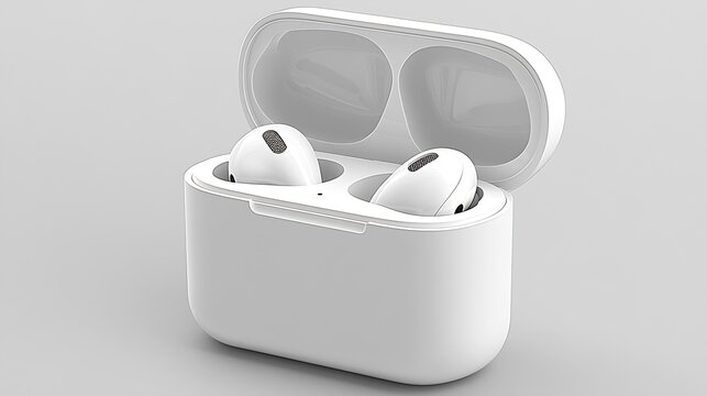 Wirelessly Designed Earbuds with a Chic Charging Case Easily Accessible for Everyday Listening : Generative AI
