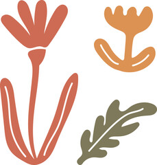 Abstract Floral and Leaf Shapes