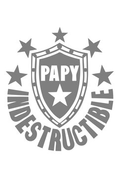 papy indestructible bouclier logo fete des peres
