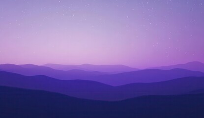 Purple mountain twilight