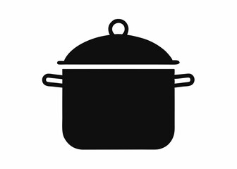 Sleek Culinary Vessel: A minimalist illustration of a stylish pot, perfectly symbolizing culinary excellence, this image embodies the essence of cooking and the art of gastronomy. 