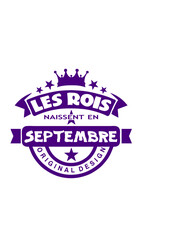 septembre rois naissent mois naissance logo anniversaire
