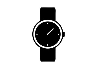 Classic Wristwatch: A sleek and stylish minimalist wristwatch in a timeless monochromatic design. Embodying precision and elegance.