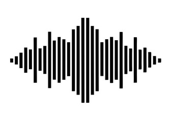 Visual Sound Wave: A clean and modern illustration of a sound wave, the image captures the essence of audio, frequencies, and sonic energy, perfect for any project related to music or sound.