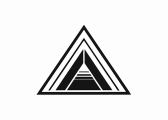 Geometric Progression: An abstract representation of a geometric progression, utilizing stark lines and shapes to create a visual representation of growth, potential, and the beauty of order. 