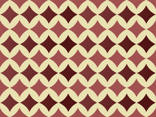 Seamless geometric chevron pattern with triangles vector design in brown and pink