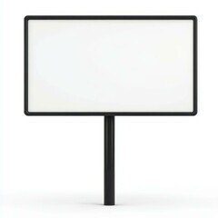 A vast empty white billboard stands proudly in the bustling city, ready to showcase your next big idea.