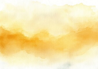 Obraz premium Pastel Yellow Watercolor Abstract Wash Background