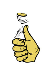 main pile face pouce piece