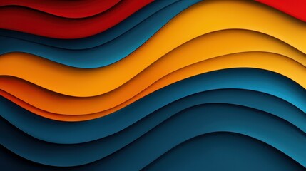 This vibrant paper collage offers an abstract view filled with bold shapes, sparking creativity and design ideas.