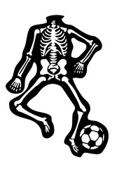 football squelette logo club foot