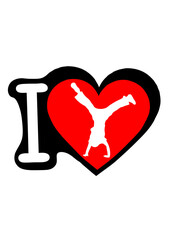 I love capoeira coeur