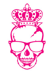 tete de mort couronne roi tete face logo