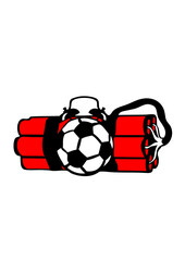 football dynamite reveil bombe foot logo club