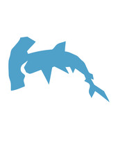 requin marteau cartoon design papier design