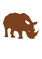 rhinoceros cartoon design papier design