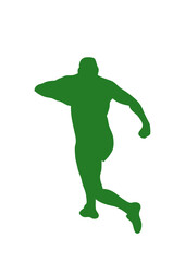 rugby silhouette rugbyman