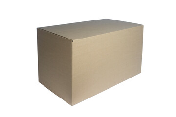 cardboard box isolated on white