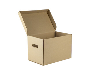 opened cardboard box