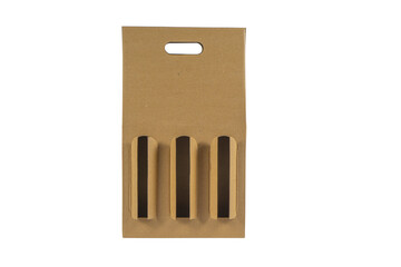 cardboard box isolated on white background