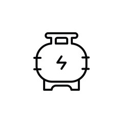 gas cylinder outline icon vector design good for web or mobile app