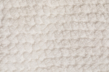 close up of white cotton textured towel, washcloth 