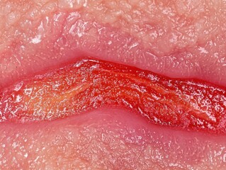 Surgical procedure closeup operating room medical photography clinical environment microscopic view incision detail