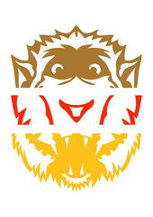 animal portrait robot singe lion tigre