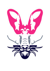 animal portrait robot lapin elephant panthere