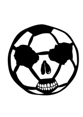 ballon foot tete de mort  football 