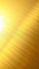 Obraz premium Wide brushed gold metal plate, textured surface, gleaming highlights, metallic surface, gold, metal