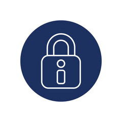 Blocked icon vector stock illustration