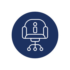 Work Info icon vector stock illustration