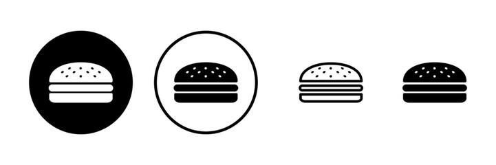 Burger icon vector illustration. burger sign and symbol. hamburger