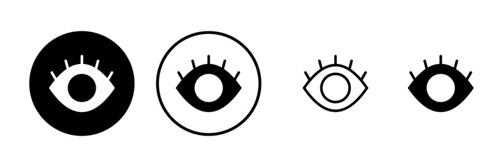 Eye icon vector illustration. Eye sign and symbol. Look and Vision icon.