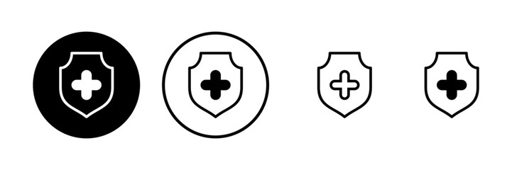 Health insurance icon vector illustration. Insurance document sign and symbol