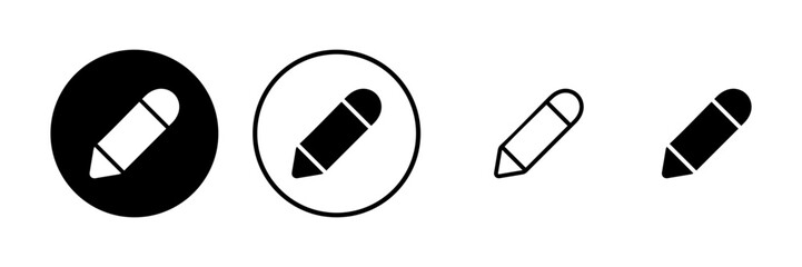 Pencil icon vector illustration. pen sign and symbol. edit icon vector