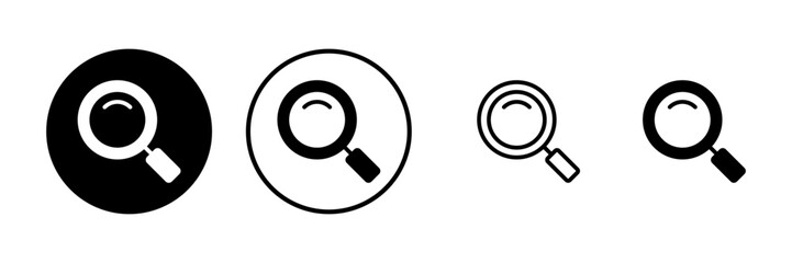 Search icon vector illustration. search magnifying glass sign and symbol