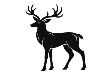 Deer vector illustration isolated on white background